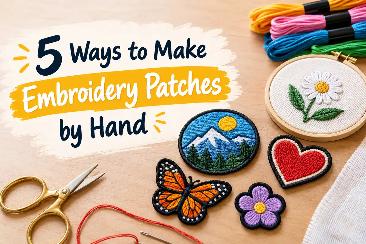 make embroidery patches by hand